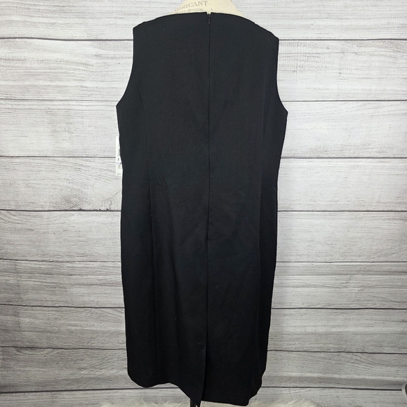 Kasper Seperates Plus Size Black Sleeveless Sheath Dress - Picture 7 of 11